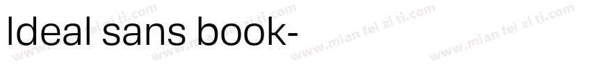 ldeal sans book字体转换